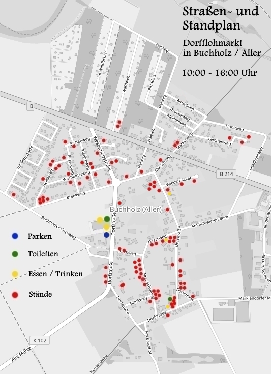 Standplan Buchholzer Flohmarkt